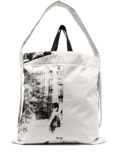 Y-3 Yohji Yamamoto logo-print recycled polyester tote bag