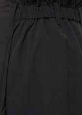 Y-3 Yohji Yamamoto Long Crack High Waist Nylon Skirt