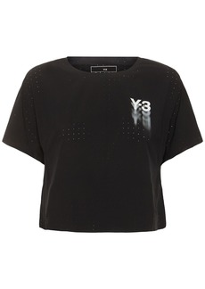 Y-3 Yohji Yamamoto Run Cropped T-shirt