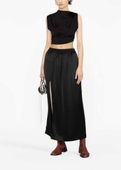 Y-3 Yohji Yamamoto satin cargo skirt