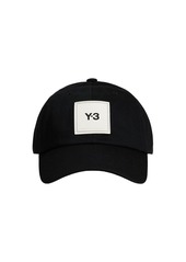 Y-3 Yohji Yamamoto Square Logo Cotton Baseball Cap