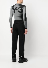 Y-3 Yohji Yamamoto stripe-print long-sleeved T-Shirt