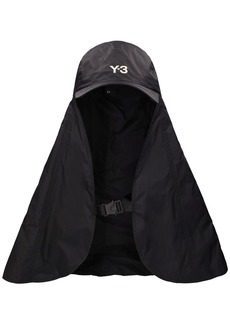 Y-3 Yohji Yamamoto Ut Hat W/ Integrated Scarf Panel