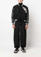 Y-3 Yohji Yamamoto Varsity zipped bomber jacket