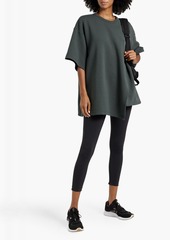 Y-3 Yohji Yamamoto Y-3 - Asymmetric cotton-blend jersey T-shirt - Green - L