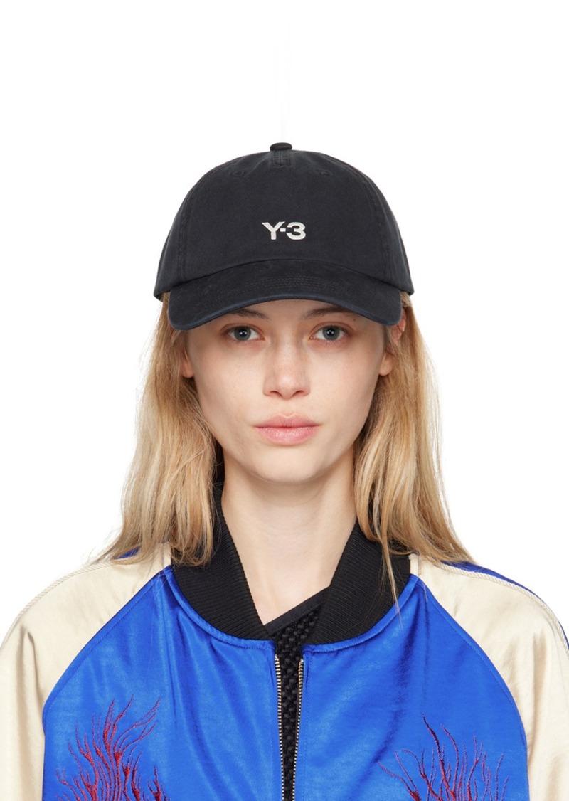 Y-3 Yohji Yamamoto Y-3 Black Embroidered Dad Cap