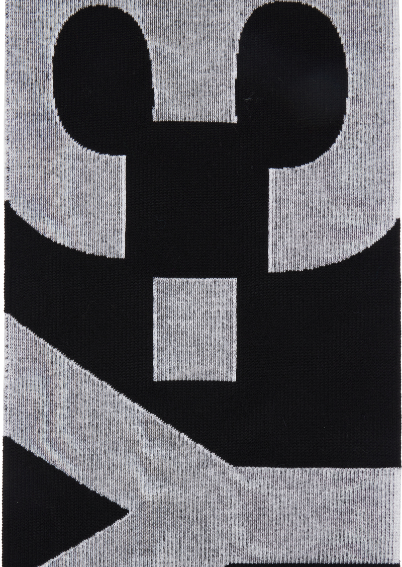 Y-3 Yohji Yamamoto Y-3 Black Logo Scarf