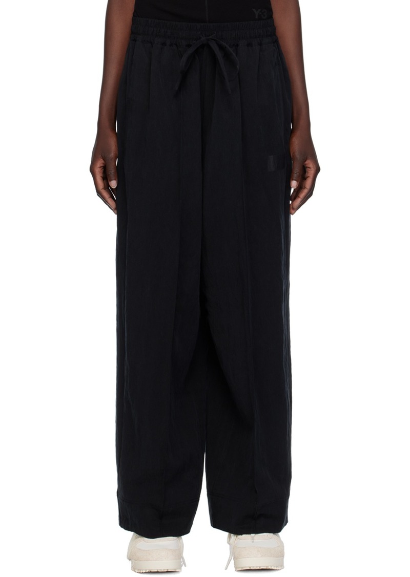 Y-3 Yohji Yamamoto Y-3 Black Pinched Seam Trousers