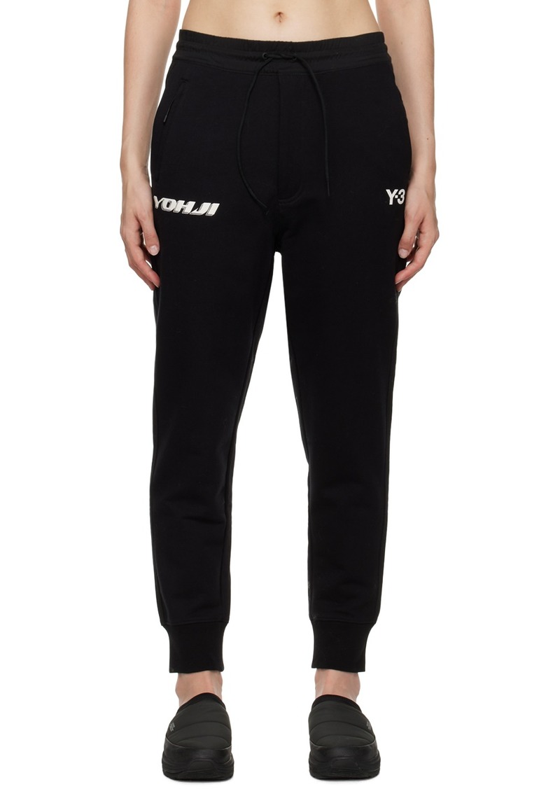 Y-3 Yohji Yamamoto Y-3 Black Print Lounge Pants