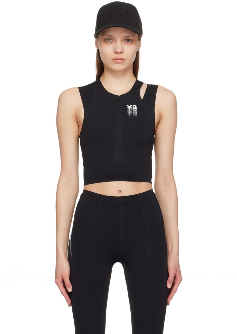 Y-3 Yohji Yamamoto Y-3 Black Running Sport Top