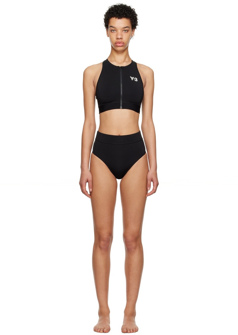 Y-3 Yohji Yamamoto Y-3 Black Zip Bikini