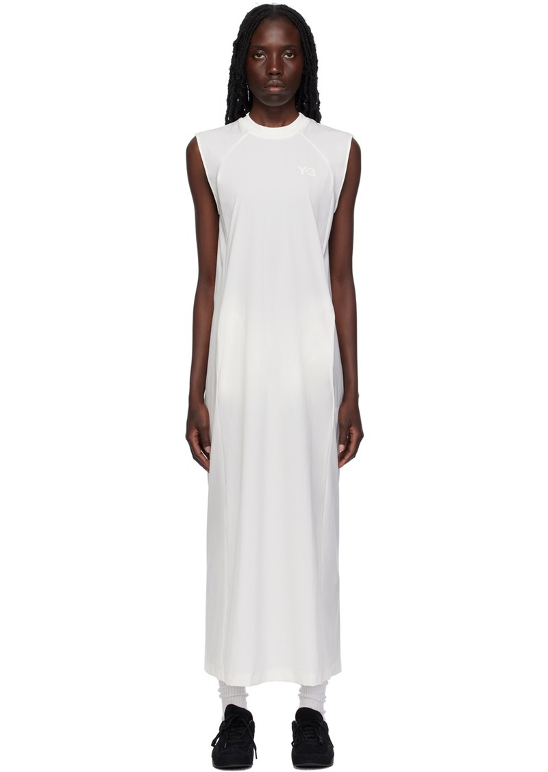 Y-3 Yohji Yamamoto Y-3 Off-White Cutout Midi Dress