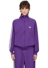 Y-3 Yohji Yamamoto Y-3 Purple 3-Stripes Track Jacket