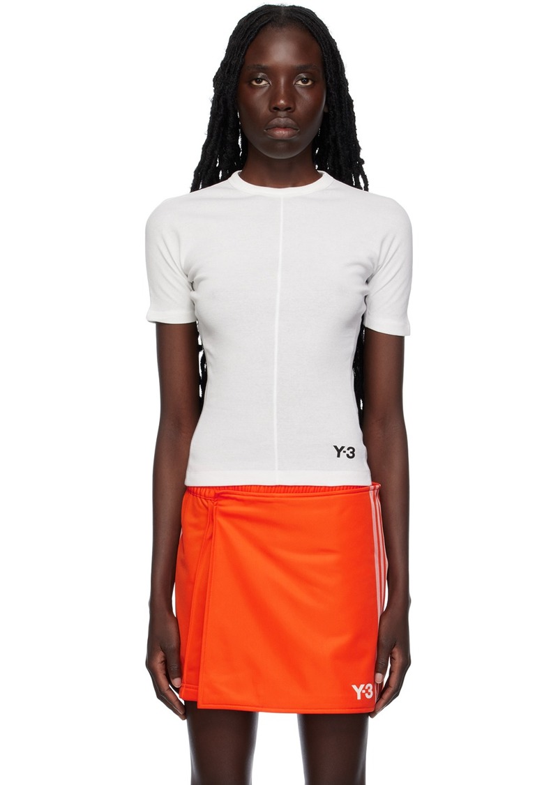 Y-3 Yohji Yamamoto Y-3 White Fitted T-Shirt