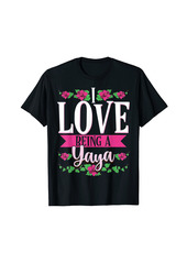 Ya-Ya I Love Being A Yaya Cute Floral Mothers Day Gifts T-Shirt