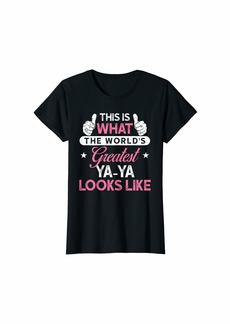 Womens Ya-Ya Shirt Gift: World's Greatest Ya-Ya T-Shirt