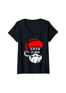 Ya-Ya Yaya Claus New Christmas Santa Claus V-Neck T-Shirt
