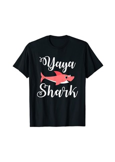 Ya-Ya YaYa Shark T-Shirt Funny Greek Gift for Grandma YaYa