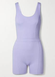 Year Of Ours Johanna Ribbed Stretch-jersey Playsuit