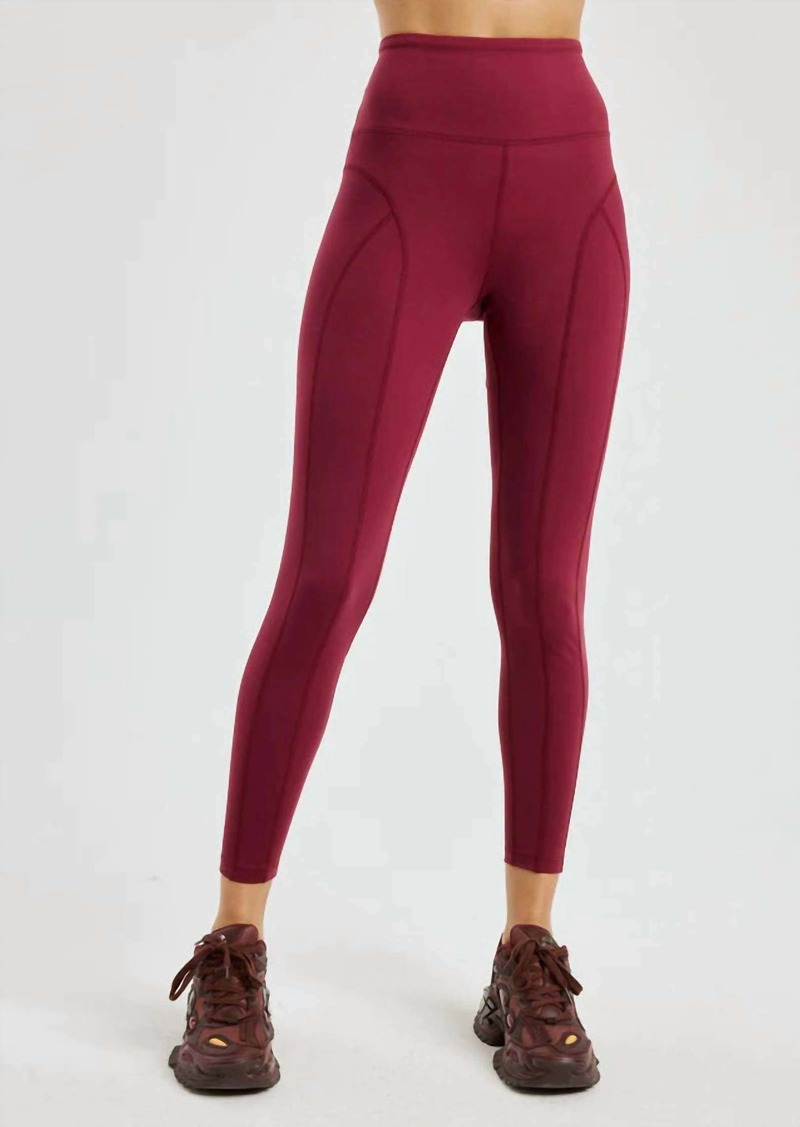 Year Of Ours Night Rider High Legging In Dark Cherry