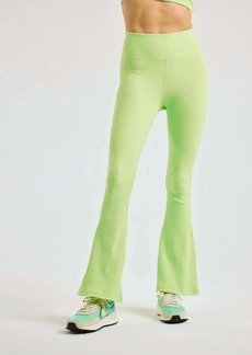 Year Of Ours Ribbed Flare Legging in Pistachio