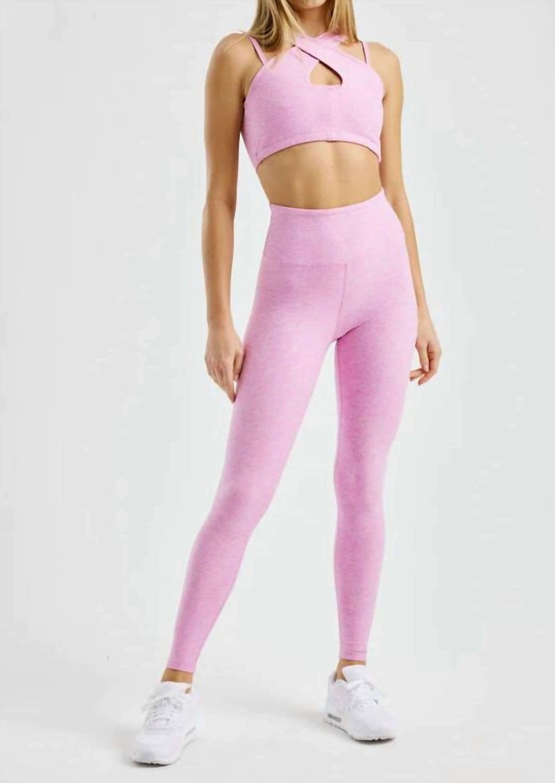 Year Of Ours Stretch Sculpt High Legging In Vintage Pink