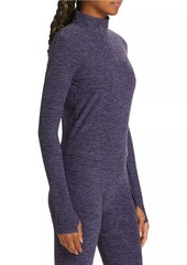 Year Of Ours Training Heathered Stretch Crop Sweatshirt