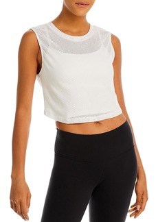 Year Of Ours Womens Mesh Muscle Crop Top