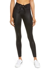Year of Ours Gloss Football Leggings in Black at Nordstrom
