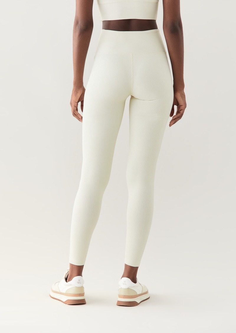 YEAR OF OURS Ribbed Flare Legging in Pistachio
