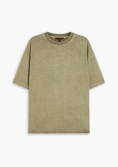 Yeezy - Faded French cotton-terry T-shirt - Green - XS