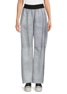 Yigal Azrouel High Rise Leather Pants