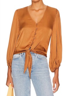 Young Fabulous & Broke Alma Top In Camel Leather