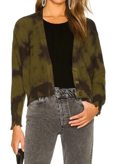 Young Fabulous & Broke Clark Crop Cardigan In Fern