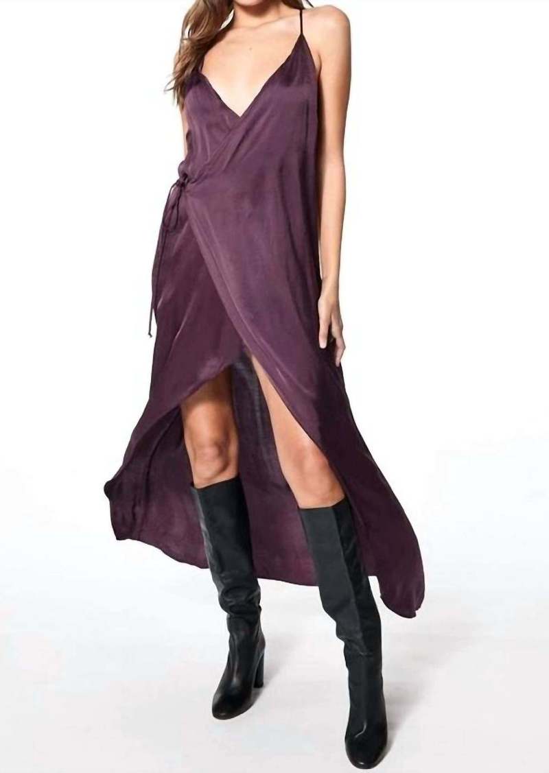 Young Fabulous & Broke Givanni Maxi Slip Dress In Raisin