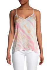 Young Fabulous & Broke Tie-Dyed V-Neck Top