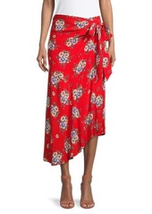 Yumi Kim Floral-Print Wrap Skirt