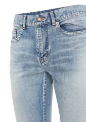 Yves Saint Laurent 15cm Skinny Low Waist Cotton Denim Jeans
