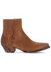 Yves Saint Laurent 40mm Lukas Fringed Suede Boots