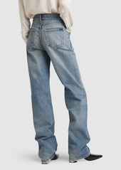 Yves Saint Laurent Adjusted Maxi Cotton Denim Long Jeans