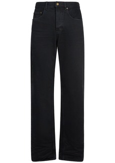 Yves Saint Laurent Baggy Cotton Denim Jeans