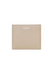 Yves Saint Laurent bi-fold pebbled-leather wallet