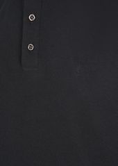 Yves Saint Laurent Cassandre Cotton Blend Sleveless Polo