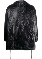 Yves Saint Laurent Cassandre logo-embossed hooded raincoat