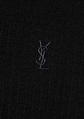 Yves Saint Laurent Cassandre Ribbed Wool Tank Top W/logo