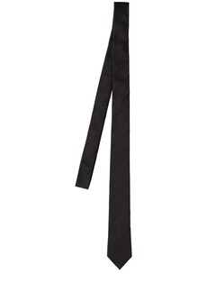 Yves Saint Laurent Cassandre Striped Silk Tie