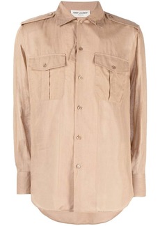 Yves Saint Laurent long-sleeve button-fastening shirt