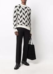 Yves Saint Laurent chevron pattern jumper