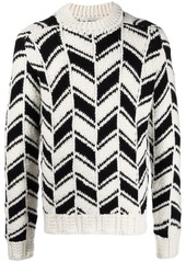 Yves Saint Laurent chevron pattern jumper