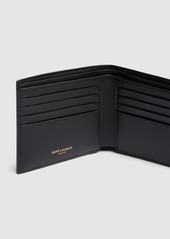 Yves Saint Laurent Croc Embossed Leather Billfold Wallet